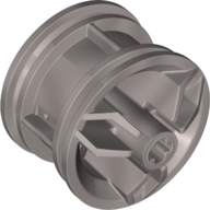 Lego Wheel 30 x 20 with Center Axle Holes / Flat Silver