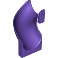 Lego Slide Curved Left 90° / Dark Purple