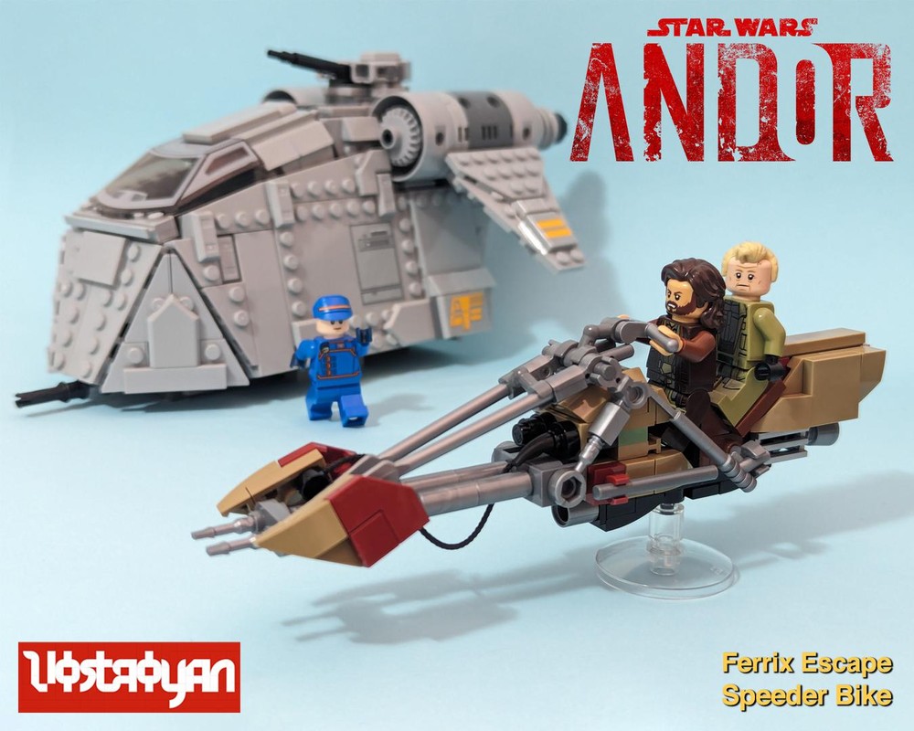 Lego Andor's Ferrix Escape Speeder Bike
