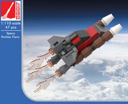 Space Pontiac Fiero [1:110 scale]