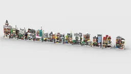 Post Lego 10230 Mini Modular Series - Set of 13