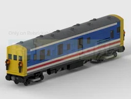 4-Wide BR Class 419 Motor Luggage Van (MLV) Battery Electric Train In Network Southeast Livery