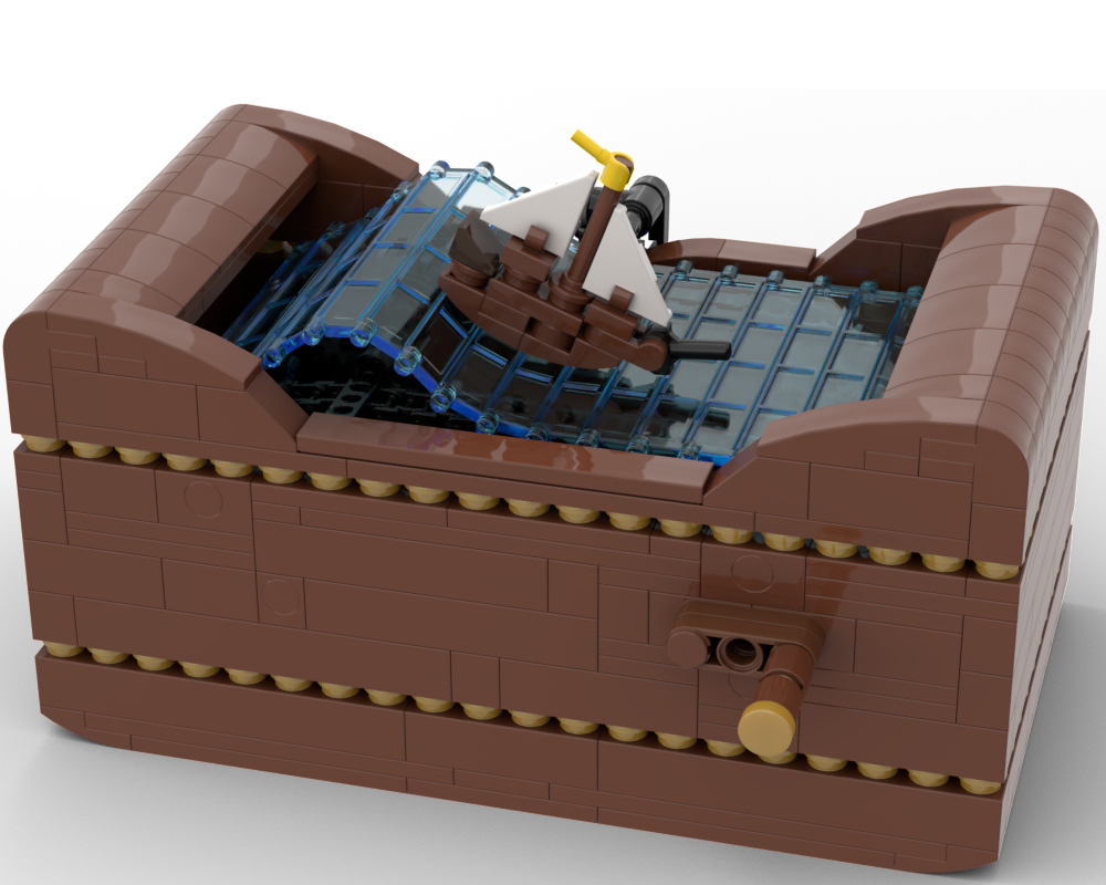 Lego Ship at Sea,