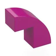 Brick Curved 1 x 2 x 1 2/3 with 1 Cutout / Magenta
