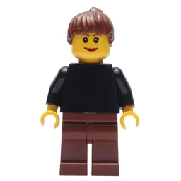 Black Torso, Reddish Brown Legs, Reddish Brown Hair