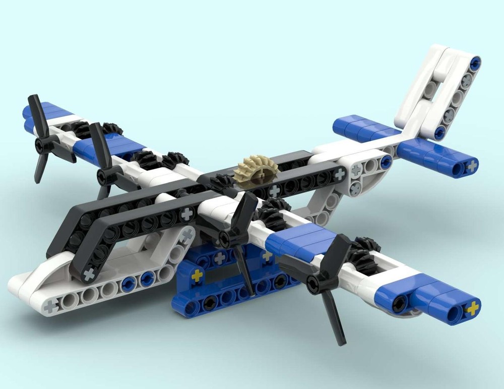 Lego Big White Blue Seaplane (2x30736)