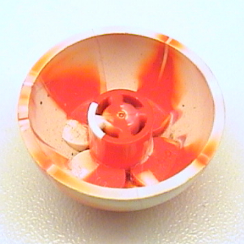 Lego Dome Hemisphere 3 x 3 Ball Turret with Marbled Red Pattern