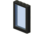 Lego Window 1 x 4 x 5 with Trans-Light Blue Glass (2493 / 2494)