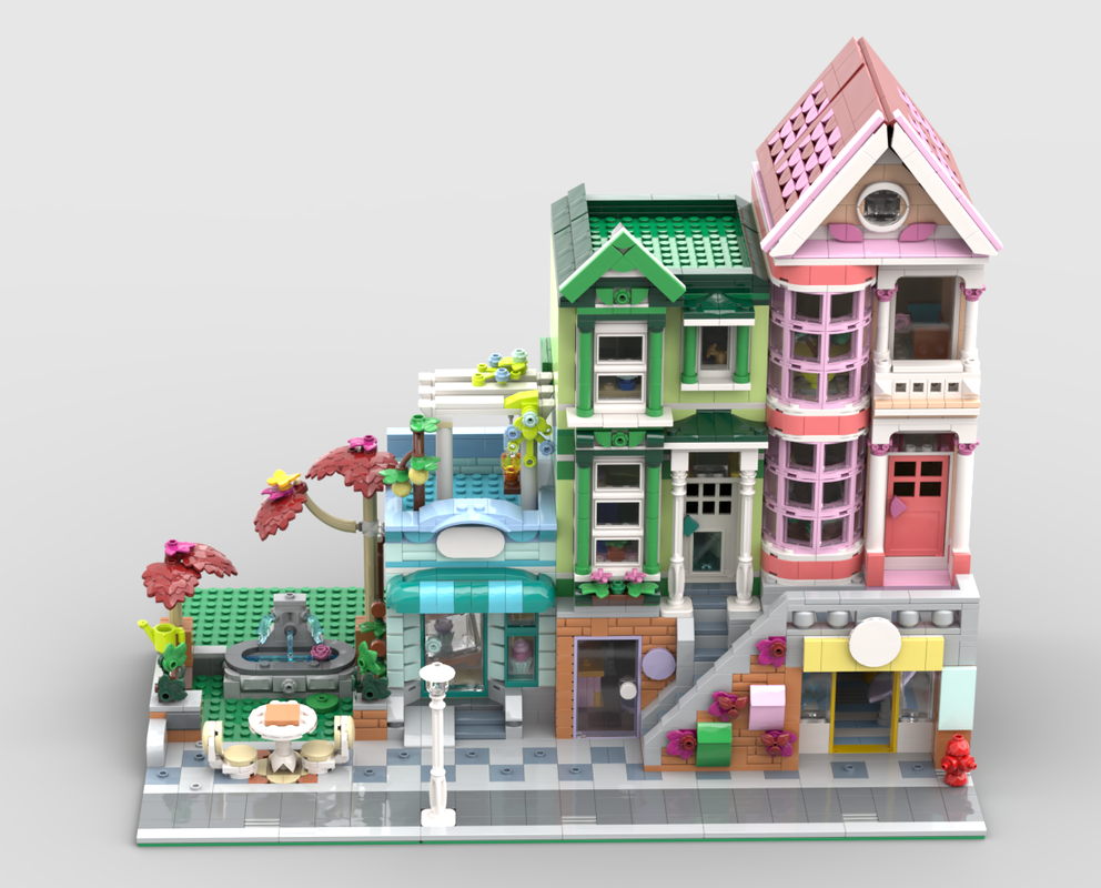 Lego Heartland City Stores and Apartments Modular Building