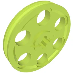 Technic Wedge Belt Wheel [aka Pulley] / Lime