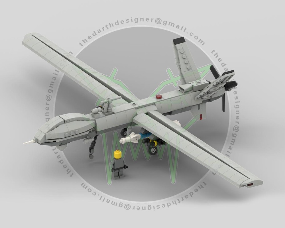 Lego MQ-9 Reaper UAV | 1:35 Scale