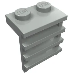 Plate Special 1 x 2 with Ladder / Light Gray