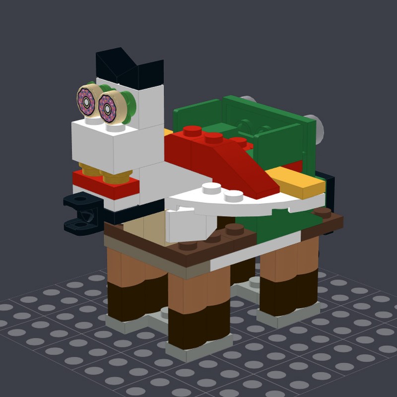 Lego Mr. Goatee, the Christmas Train Pegasus