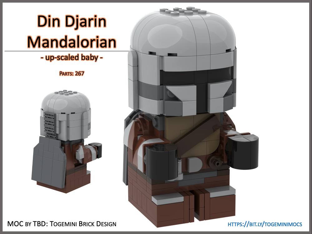 Lego Din Djarin - Mandalorian - up-scaled baby