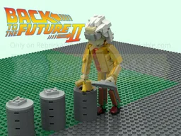 Doc with bio fuel, Back to the future II - for 10300 Time Machine DeLorean set