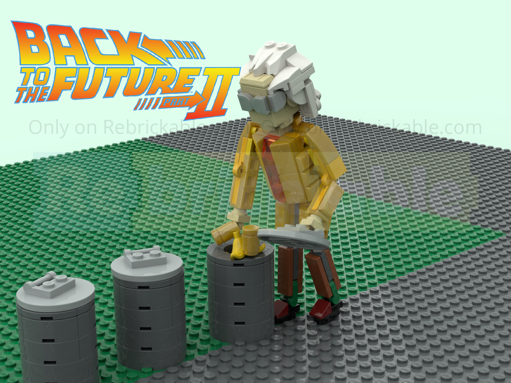 Lego Doc with bio fuel, Back to the future II - for 10300 Time Machine DeLorean set