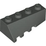 Brick Wedged, Sloped 45° 4 x 2 Right / Dark Gray