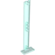 Support Half Round 2 x 4 x 13 / Trans-Light Blue