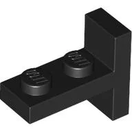 Bracket 1 x 2 with 1 x 2 Vertical Studs / Black