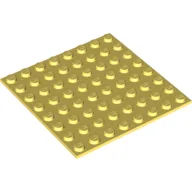Baseplate Special 8 x 8 with Adhesive Backside / Bright Light Yellow