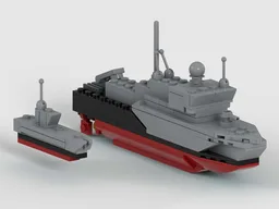 MOC - Minensuchboot Ensdorf / + Seehund - M1094 - Mine Searching Vessel - German Navy - Class 352 -