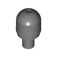 Lego Light Cover 1 x 1 Round with Internal Bar / Bionicle Barraki Eye / Dark Bluish Gray
