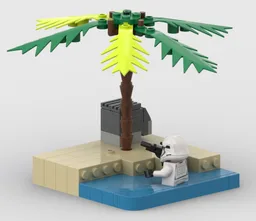 Scarif Minifigure display