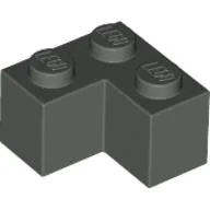 Brick 2 x 2 Corner / Dark Gray