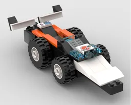 Space Backhoe Loader B-Model - Race Car