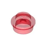 Plate Round 1 x 1 with Solid Stud / Trans-Red