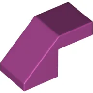 Brick Sloped 45° 2 x 1 with 2/3 Inverted Cutout and no stud / Magenta