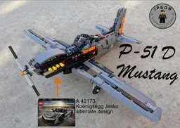 P-51D Mustang (42173 Koenigsegg Jesko)