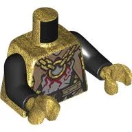 Torso, Silver Armor, Gold Chain, Dark Tan Bet, Cape Print, Black Arms, Pearl Gold Hands / Pearl Gold