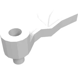 Headwear Accessory Plume Dragon Wing Right / White