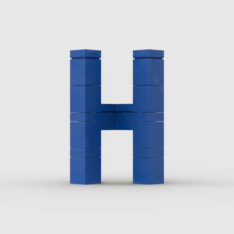 Lego 3D Letter H 3x3x5