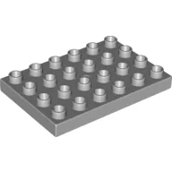 Duplo Plate 4 x 6 / Light Bluish Gray