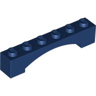Lego Brick Arch 1 x 6 Raised Arch / Dark Blue