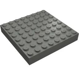 Brick 8 x 8 / Dark Bluish Gray