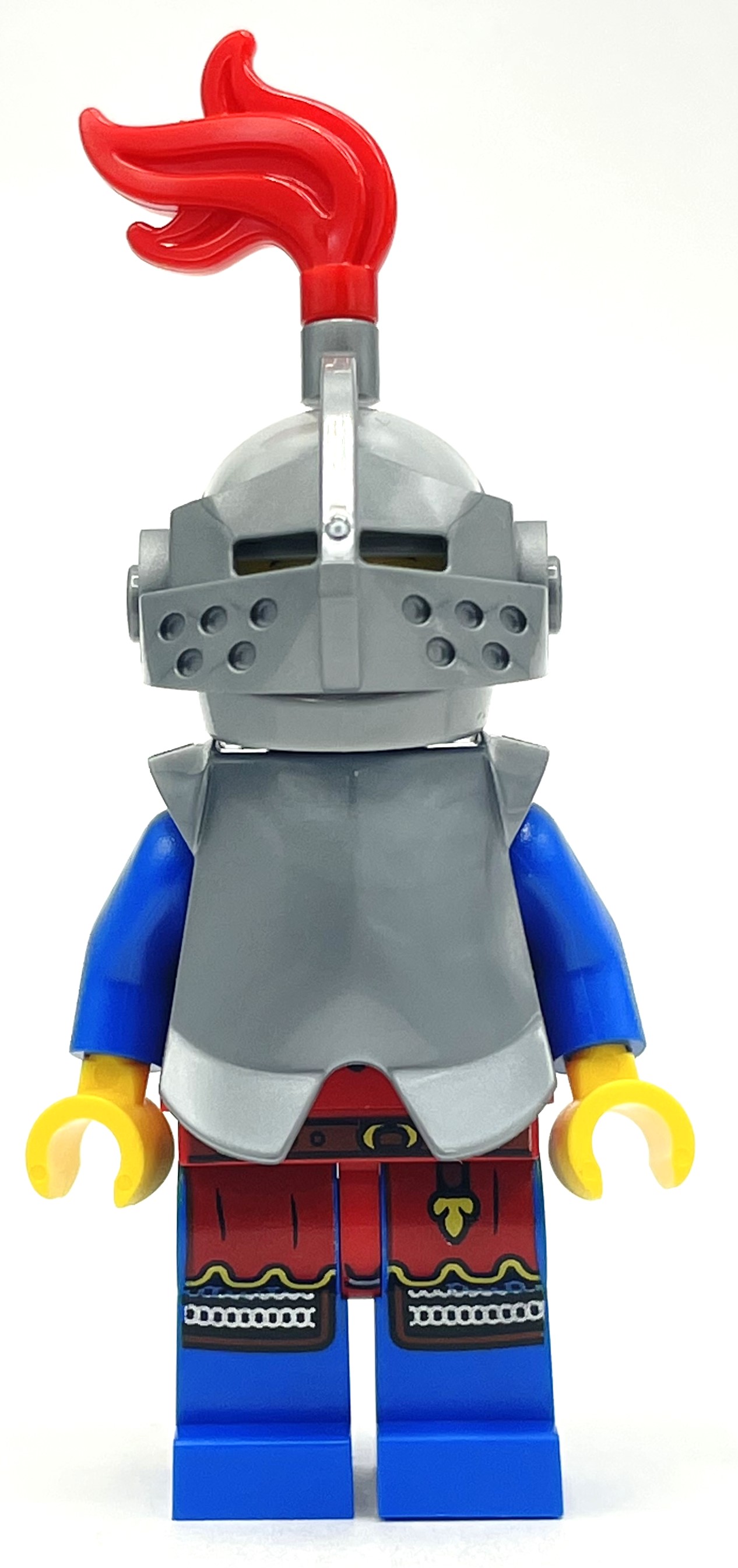 Lego Knight, Woman, Chestplate, Helmet with Grille and Red Plume