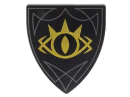 Shield Triangular with Goblin King Eye Print