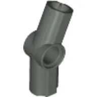 Technic Axle and Pin Connector Angled #3 - 157.5° / Dark Gray