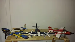 31039 Dual propeller plane