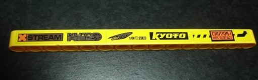 Lego Technic, Liftarm Thick 1 x 15 with Racing Logos X Stream Left Pattern (Stickers) - Set 8146