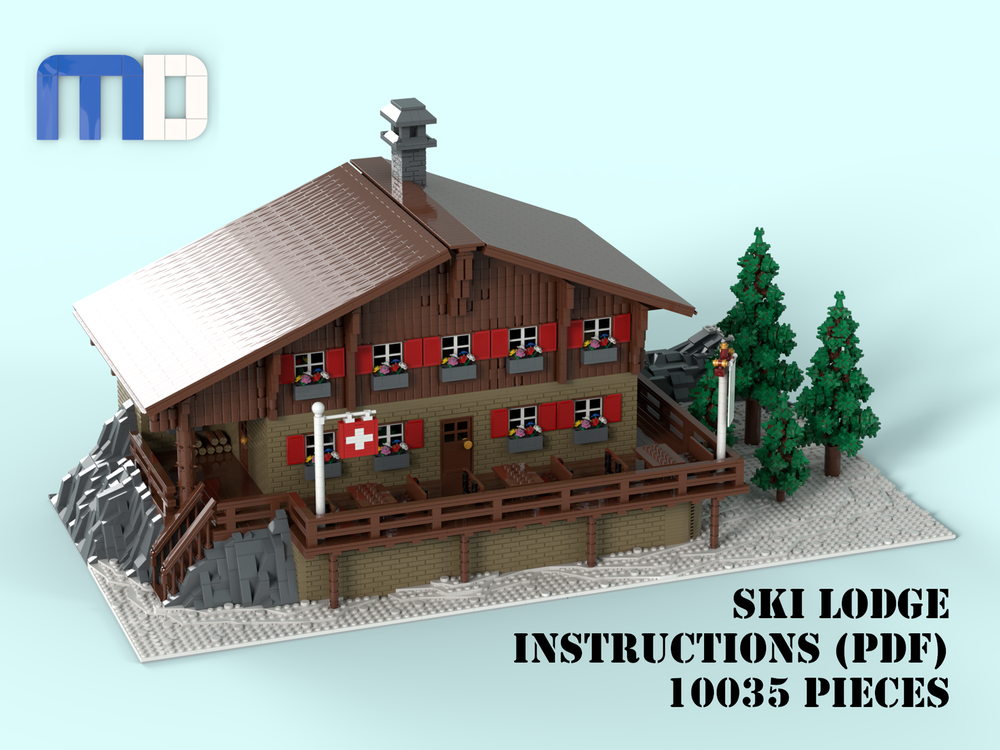 Lego Ski Lodge MOC