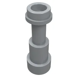 Equipment Telescope / Torch / Spyglass, Support Round 1 x 1 x 1 2/3 / Light Bluish Gray