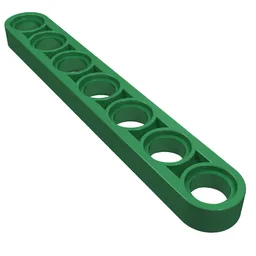 Technic Beam 1 x 7 Thin / Green