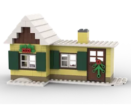 Vintage winter cottage