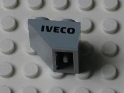 Slope, Inverted 45 2 x 2 with Flat Bottom Pin with Black 'IVECO' Pattern Model Right Side (Sticker) - Set 8654