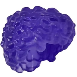 Hair Short Curly, Flattened / Trans-Purple