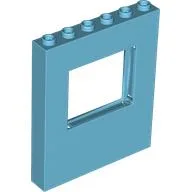 Panel 1 x 6 x 6 with Window / Medium Azure